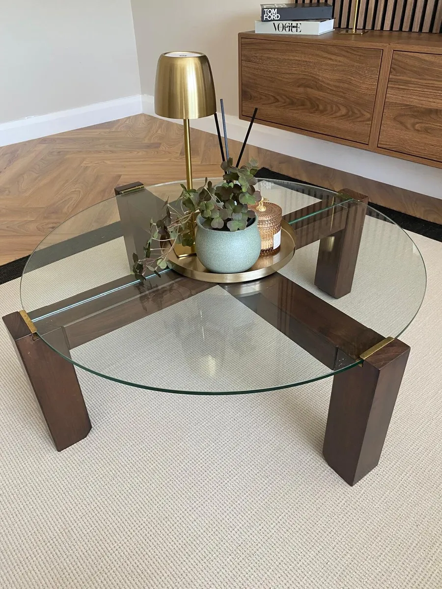 Round Glass Table - Image 1