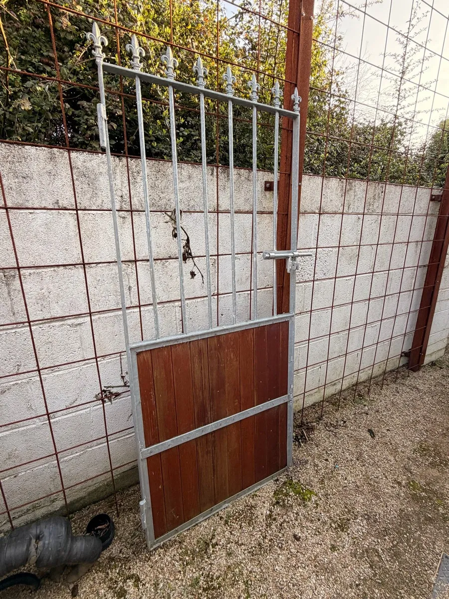 Galvanized steel and timber gates - Image 1