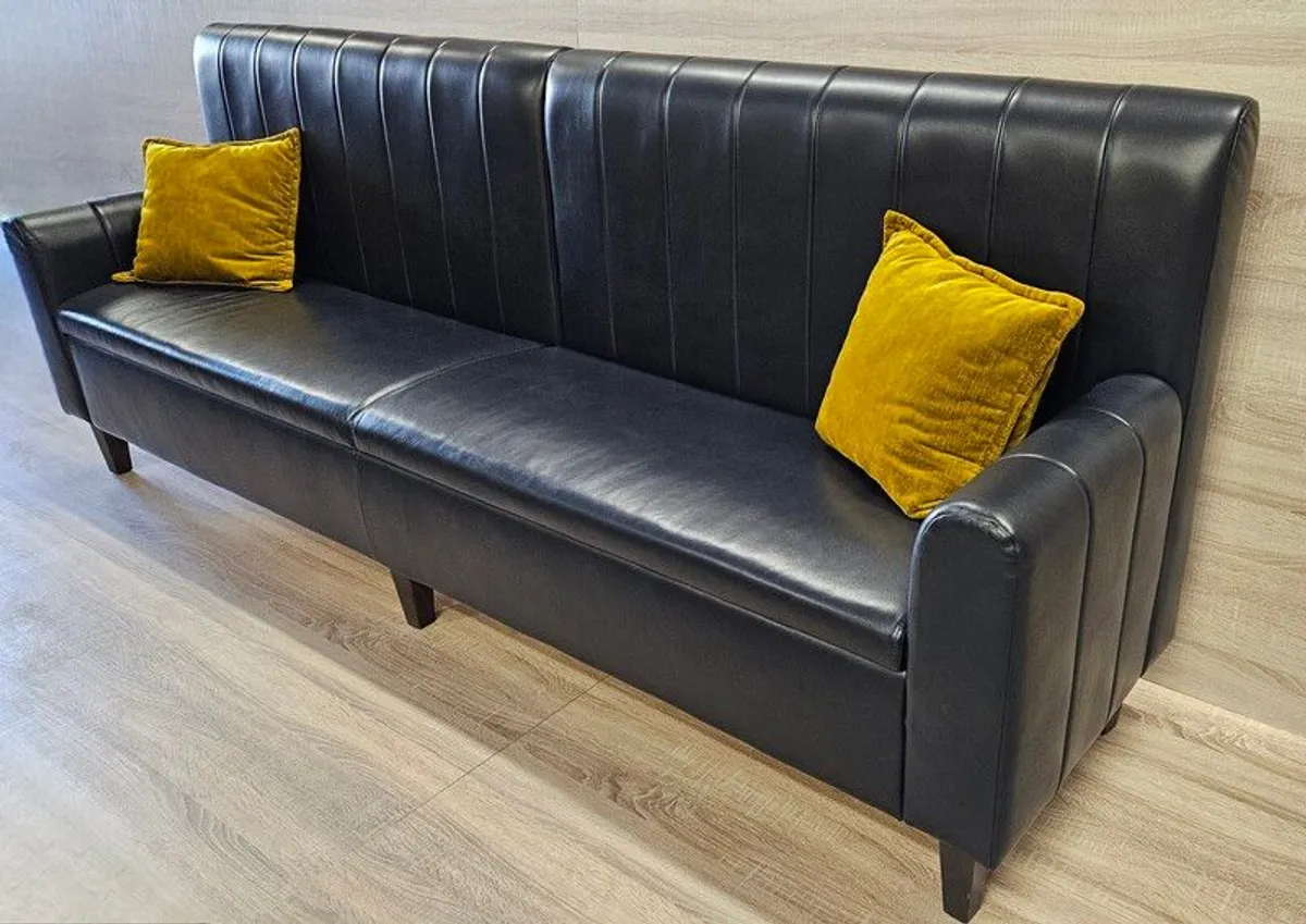 Dining bench leather - Image 2