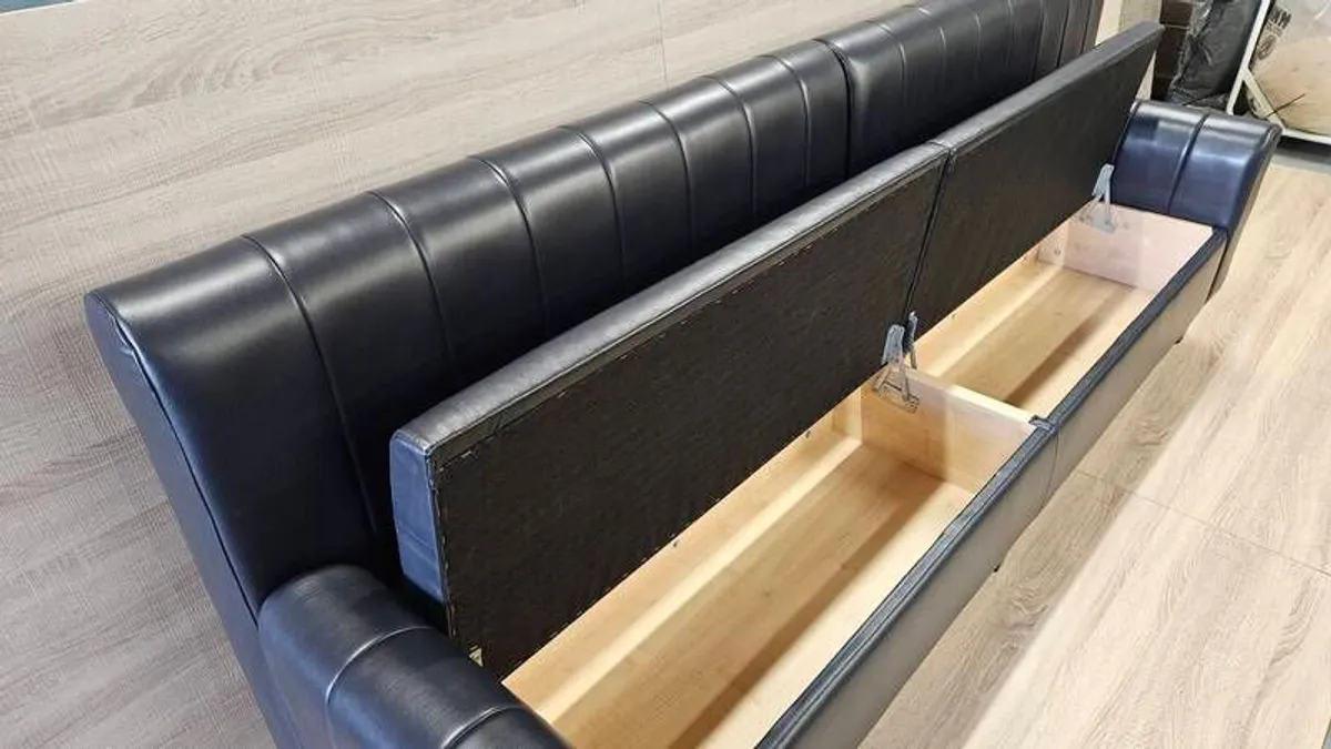 Dining bench leather - Image 3