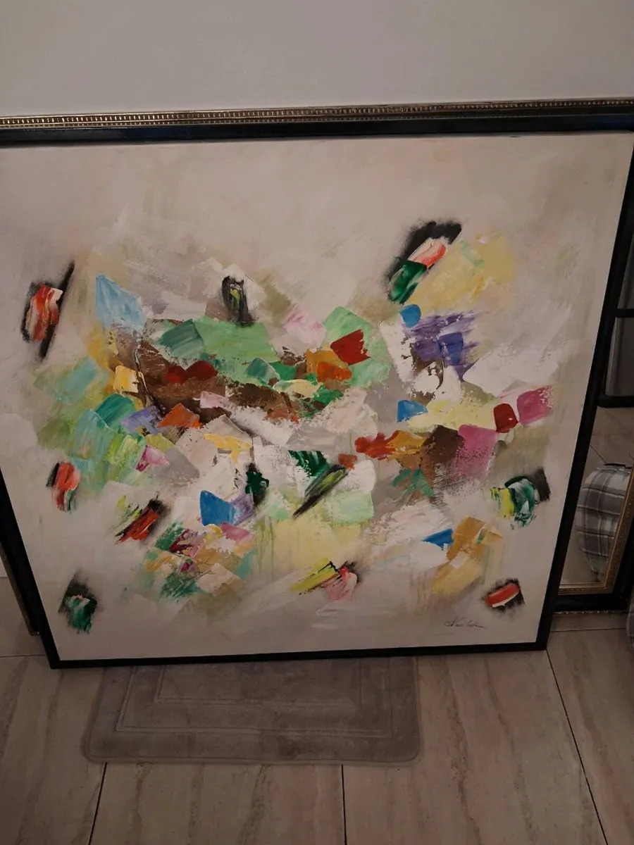 Large Modern  Canvas Vibrant Statement Piece - Image 2