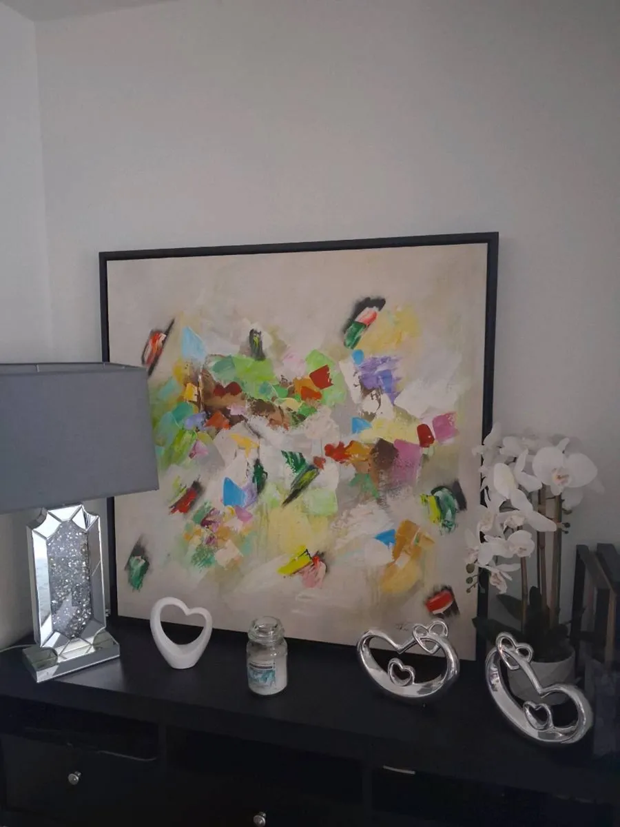 Large Modern  Canvas Vibrant Statement Piece - Image 3