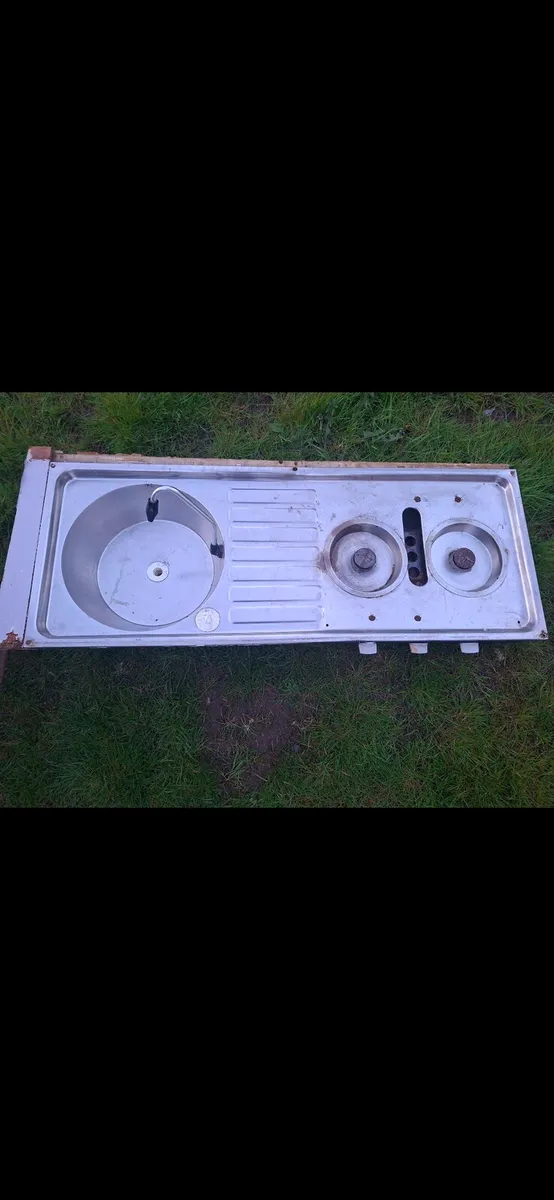 Camper Sink/Stove/Grill Combo Unit & Fridge - Image 1