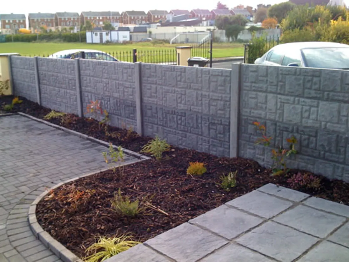 Concrete post & panel fencing - Image 1