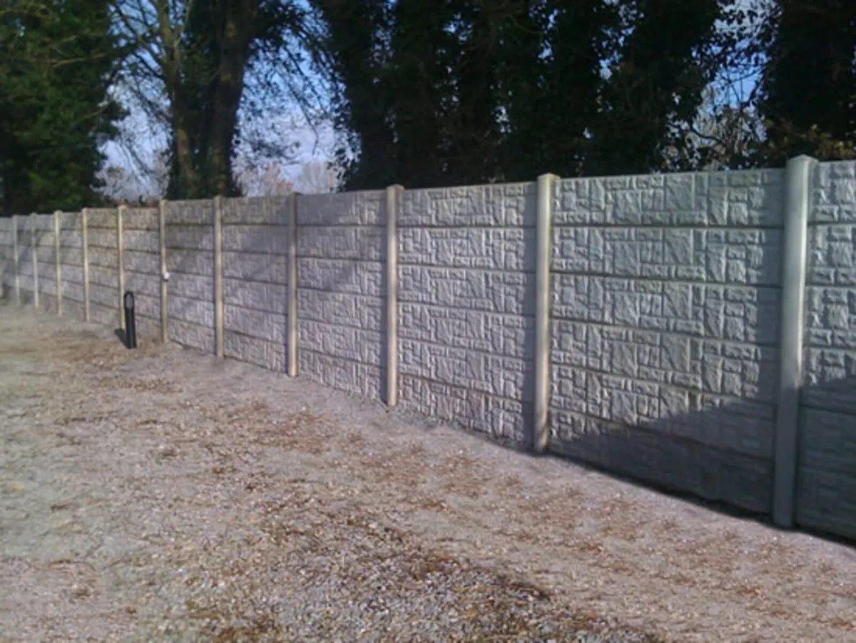 Concrete post & panel fencing - Image 4