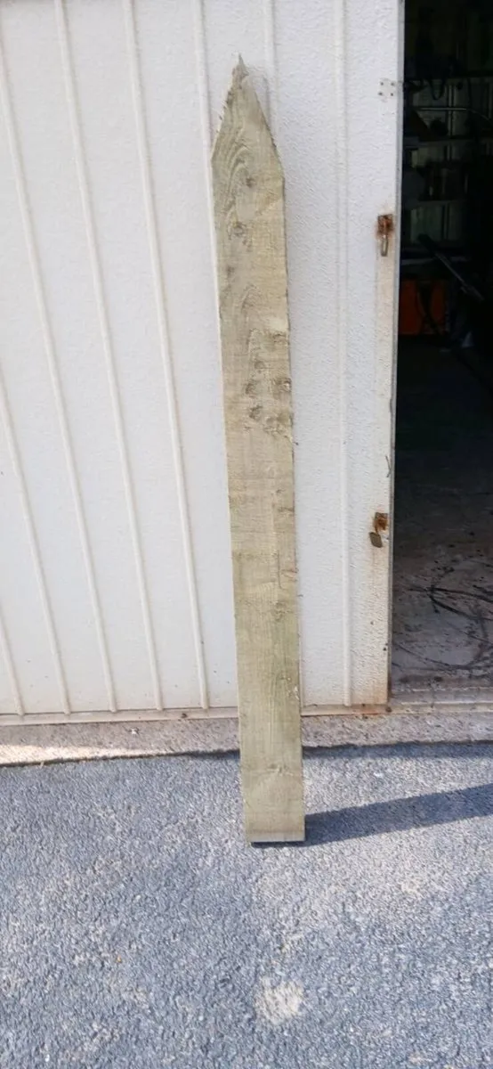 11 Treated round & rectangular posts - Image 1