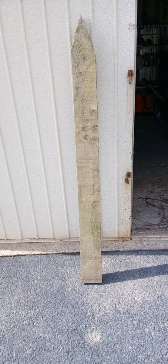 11 Treated round & rectangular posts - Image 2