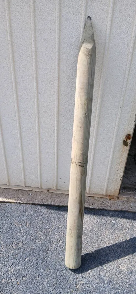 11 Treated round & rectangular posts - Image 4