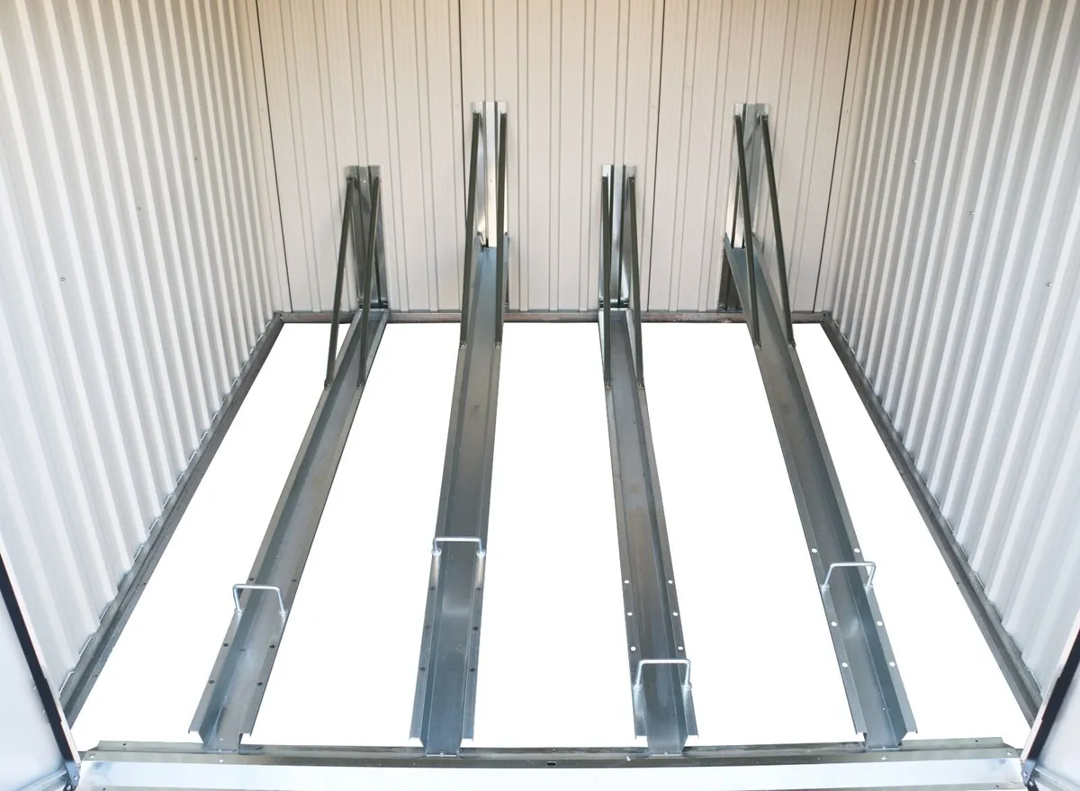 4🚲 6x6 Steel Bike Storage Shed – Holds 4 Bikes | - Image 2