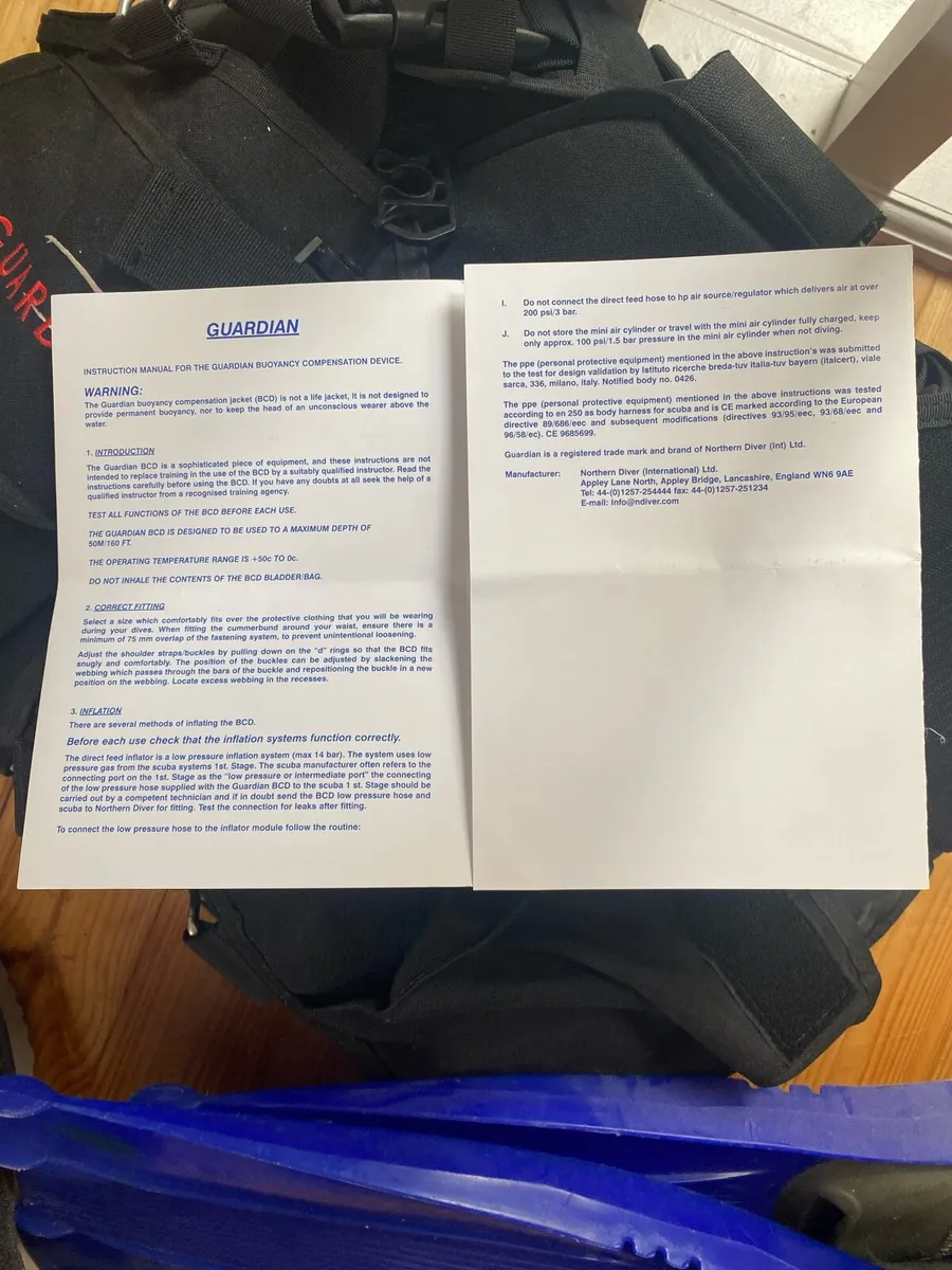 Diving Gear -BCD, dive belt and fins - Image 3