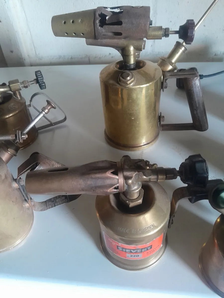 Seven  vintage brass  blow tor - Image 2