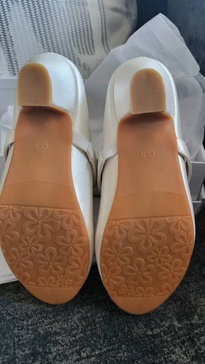 Ivory communion shoes - Image 2