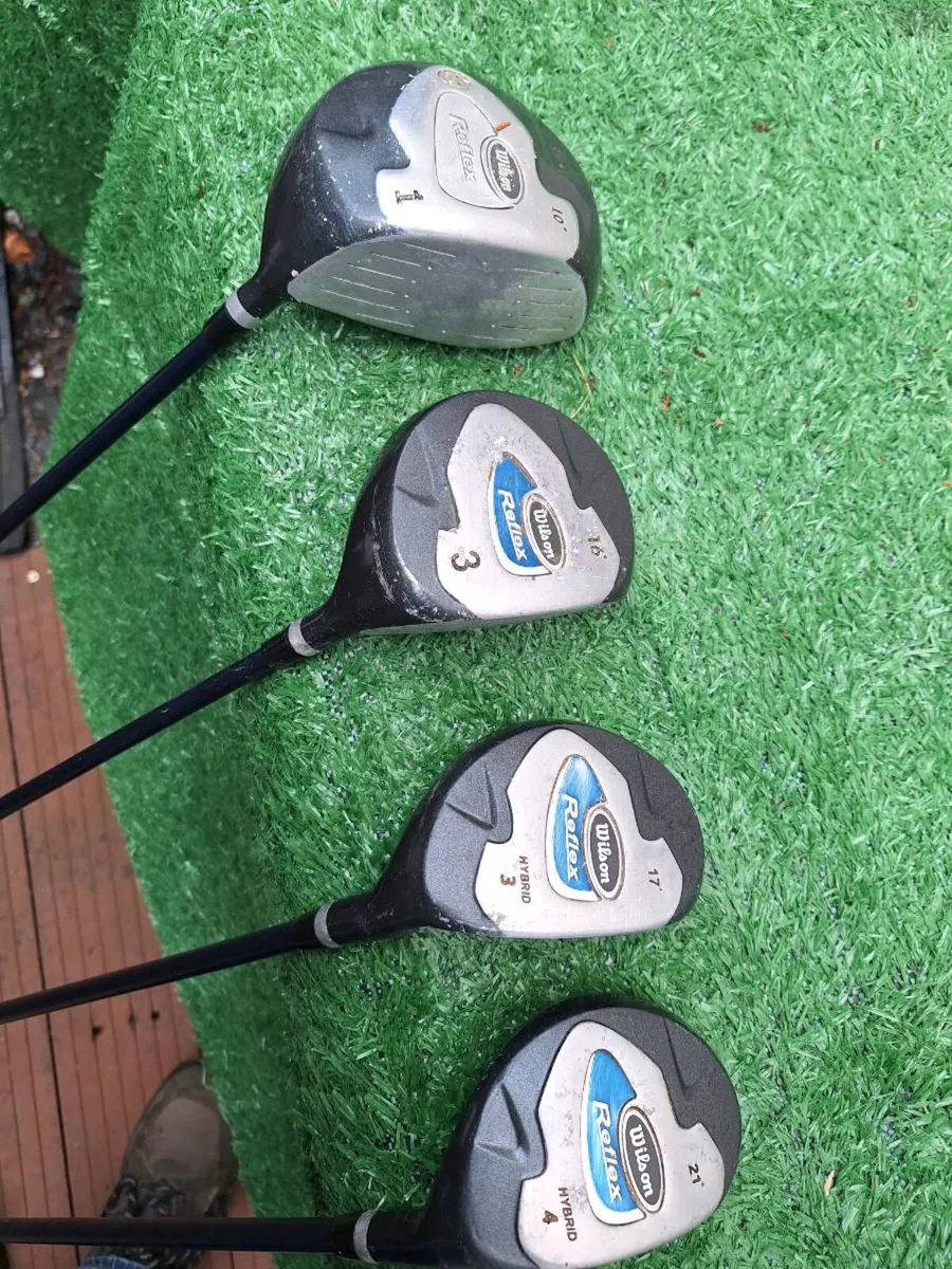 Golf clubs, full matching Wilson set and bag. - Image 4