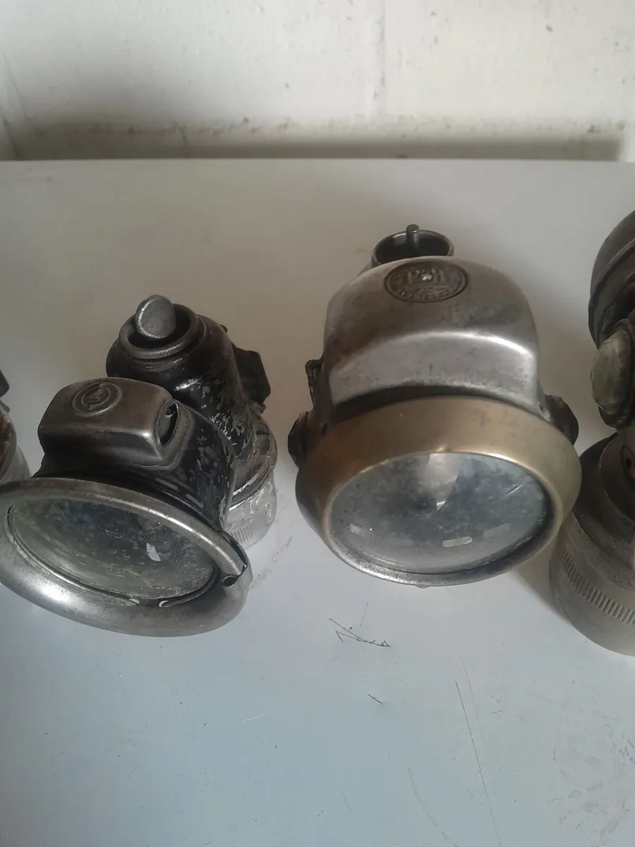 Five  carbide bicycle  lamps - Image 3
