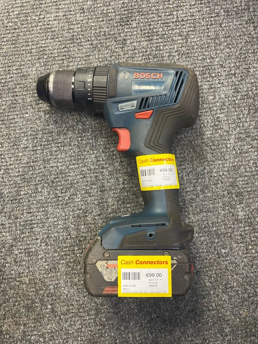 Bosch 18V Drill With 4Ah Battery - Image 1
