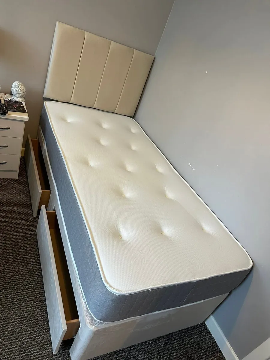 Double & King Size Bed Frame With Mattress - Image 2