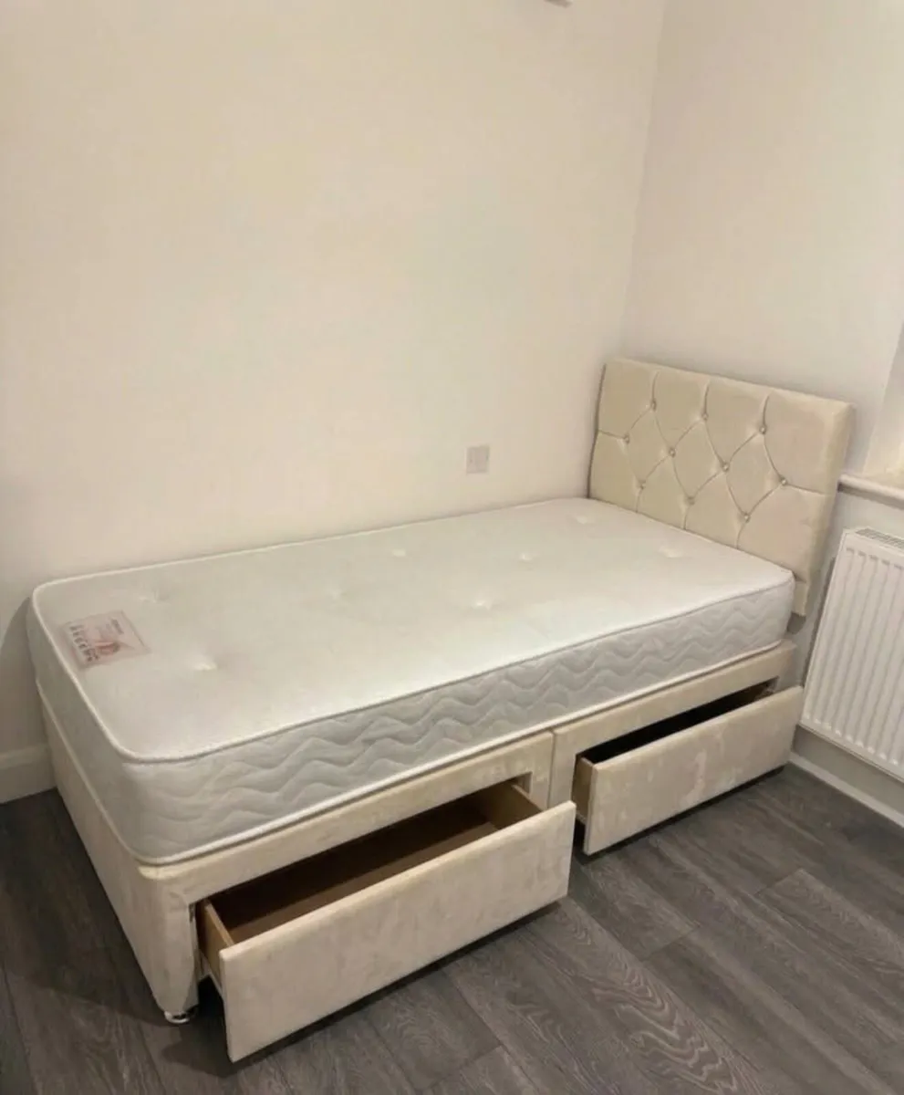 Double & King Size Bed Frame With Mattress - Image 4