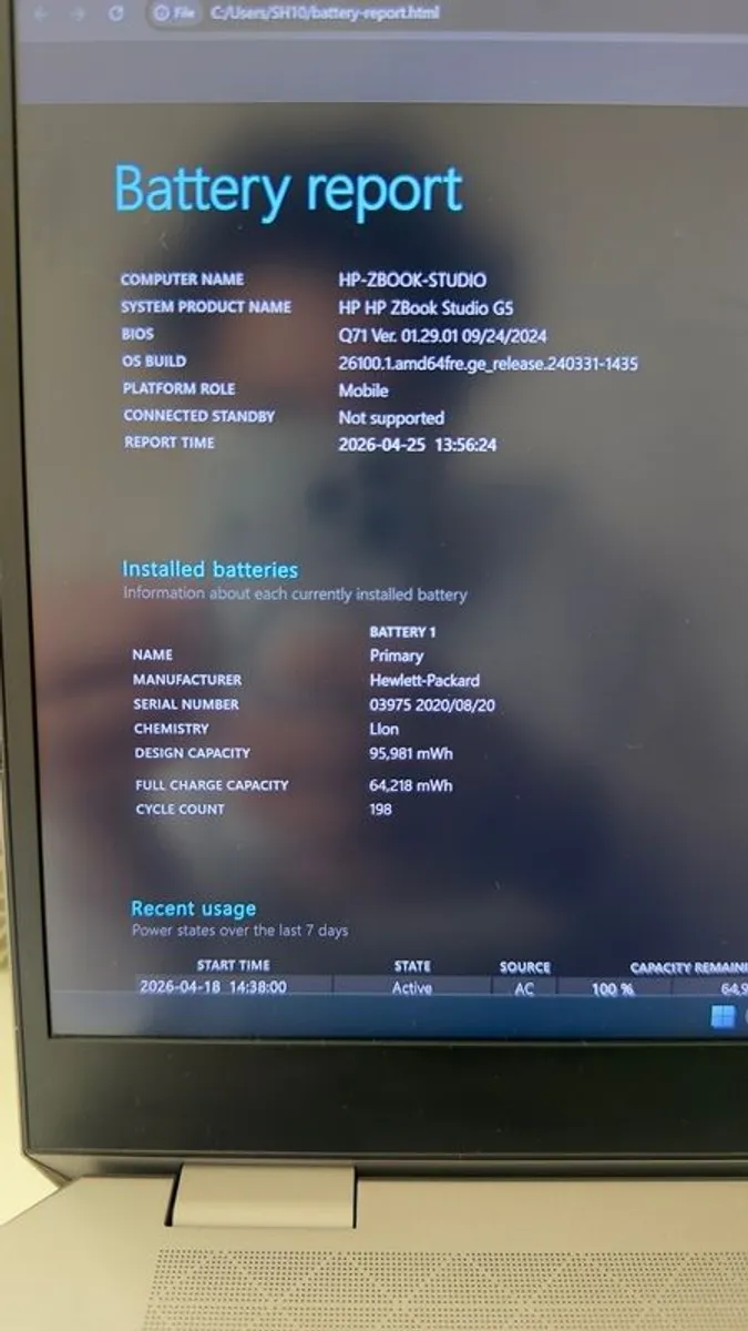 HP ZBook Studio G5 4K | 32GB RAM | 2TB SSD | New Battery | Excellent Condition - Image 4