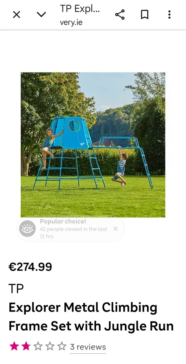 T P climbing frame - Image 1