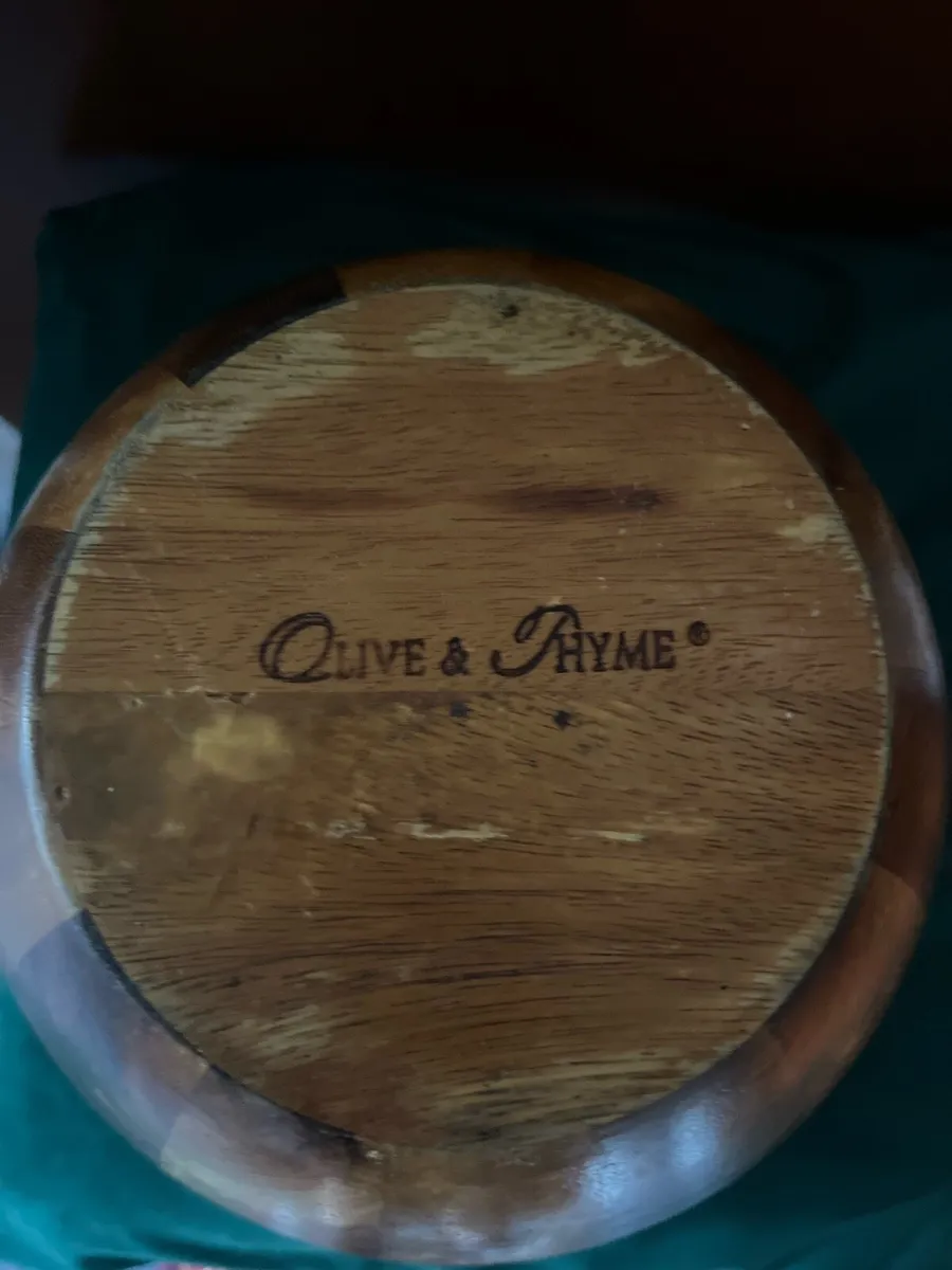 Wooden bowl Olive & Thyme - Image 4