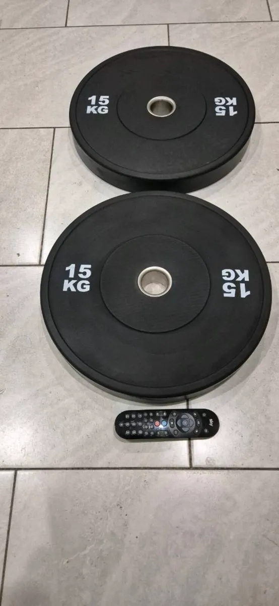 Brand new olympic bumper weight lfting set - Image 4