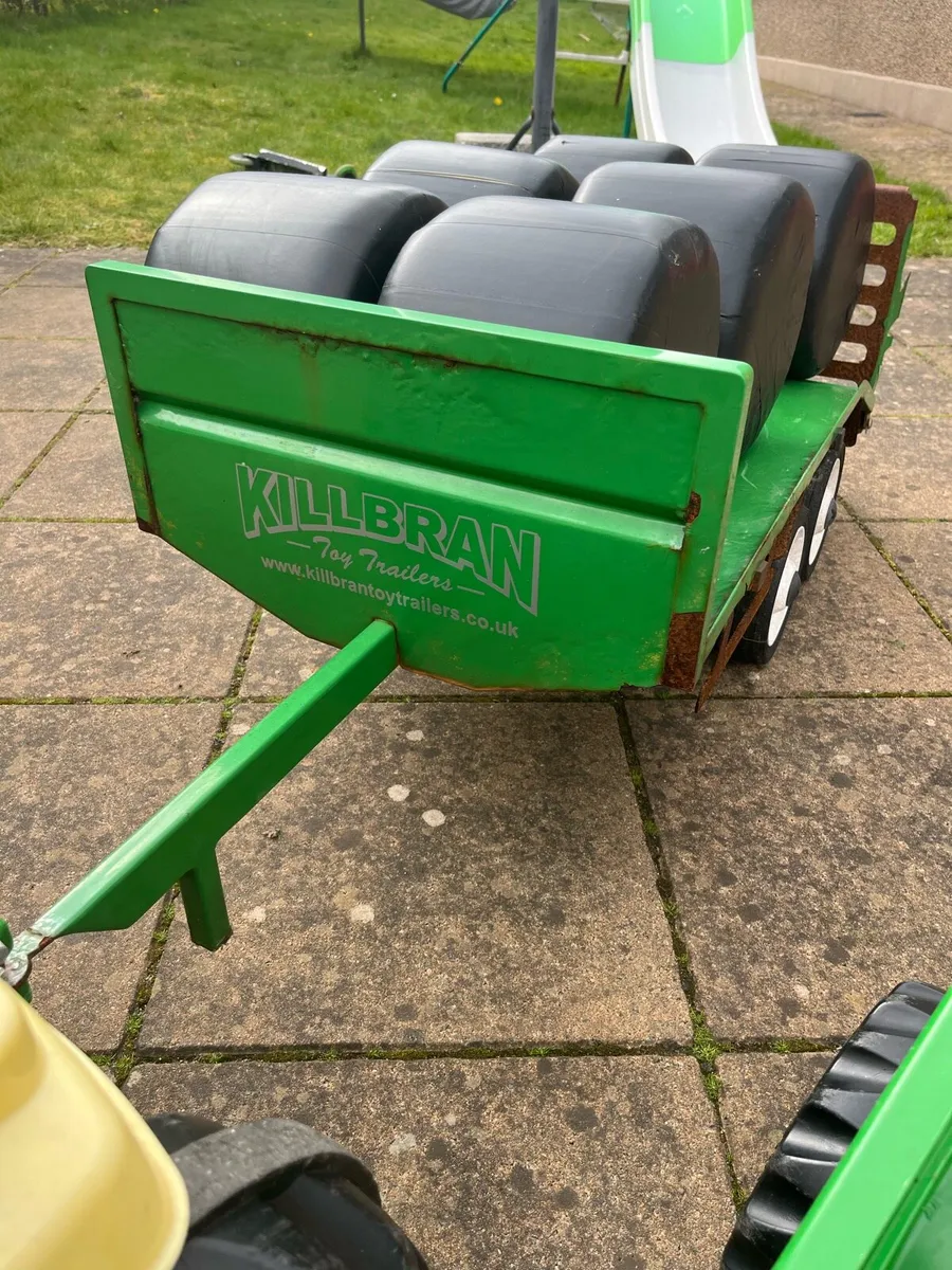 Rollys John Deere Tractor & Killbran Toy Trailer - Image 4