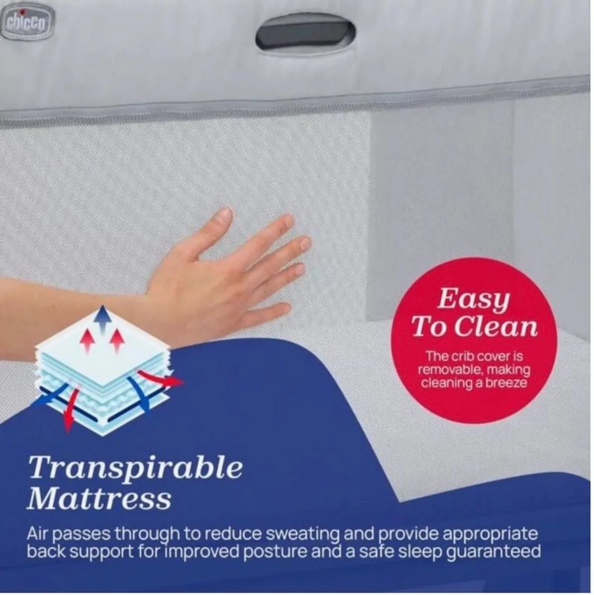 Chicco Next2Me Forever Bedside Crib & Cot - Image 3