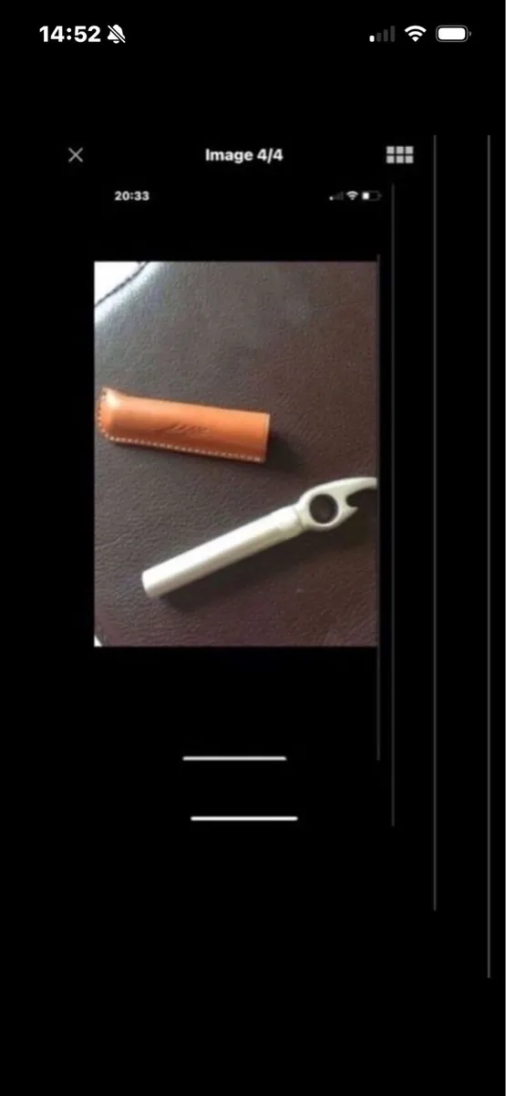 Corkscrew & Bottle Opener in Leather case - Image 4