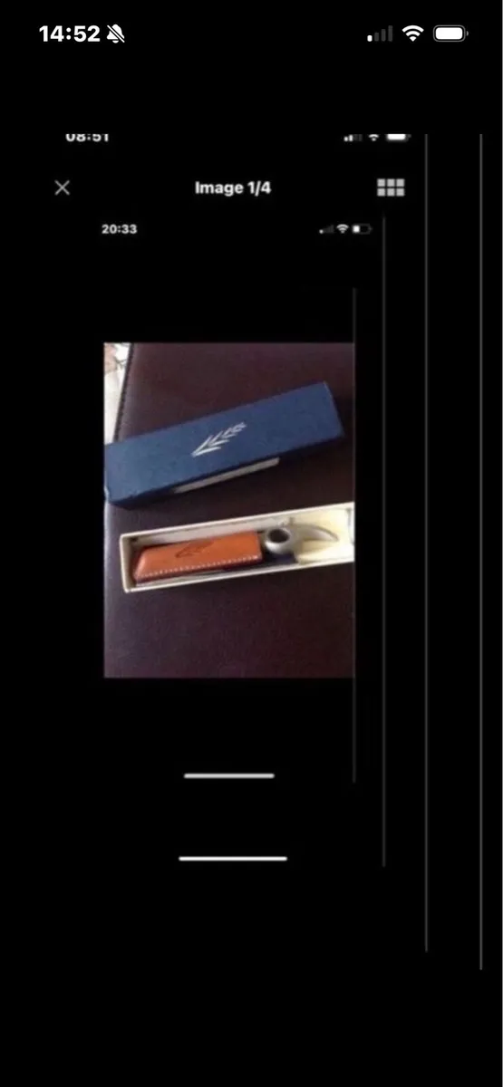 Corkscrew & Bottle Opener in Leather case - Image 1