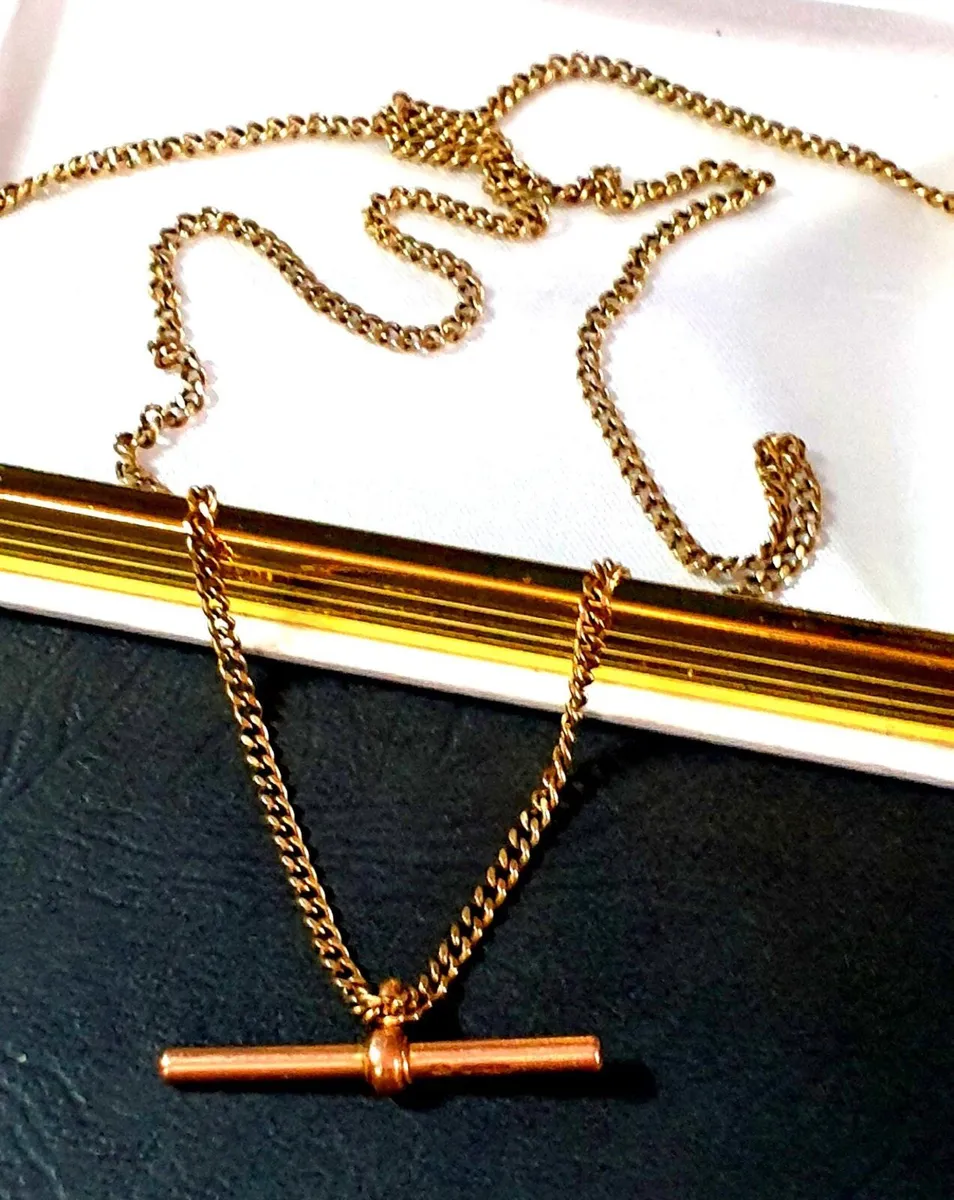 Vintage 9ct Gold Fully Hallmarked 'Albert Chain' - Image 1