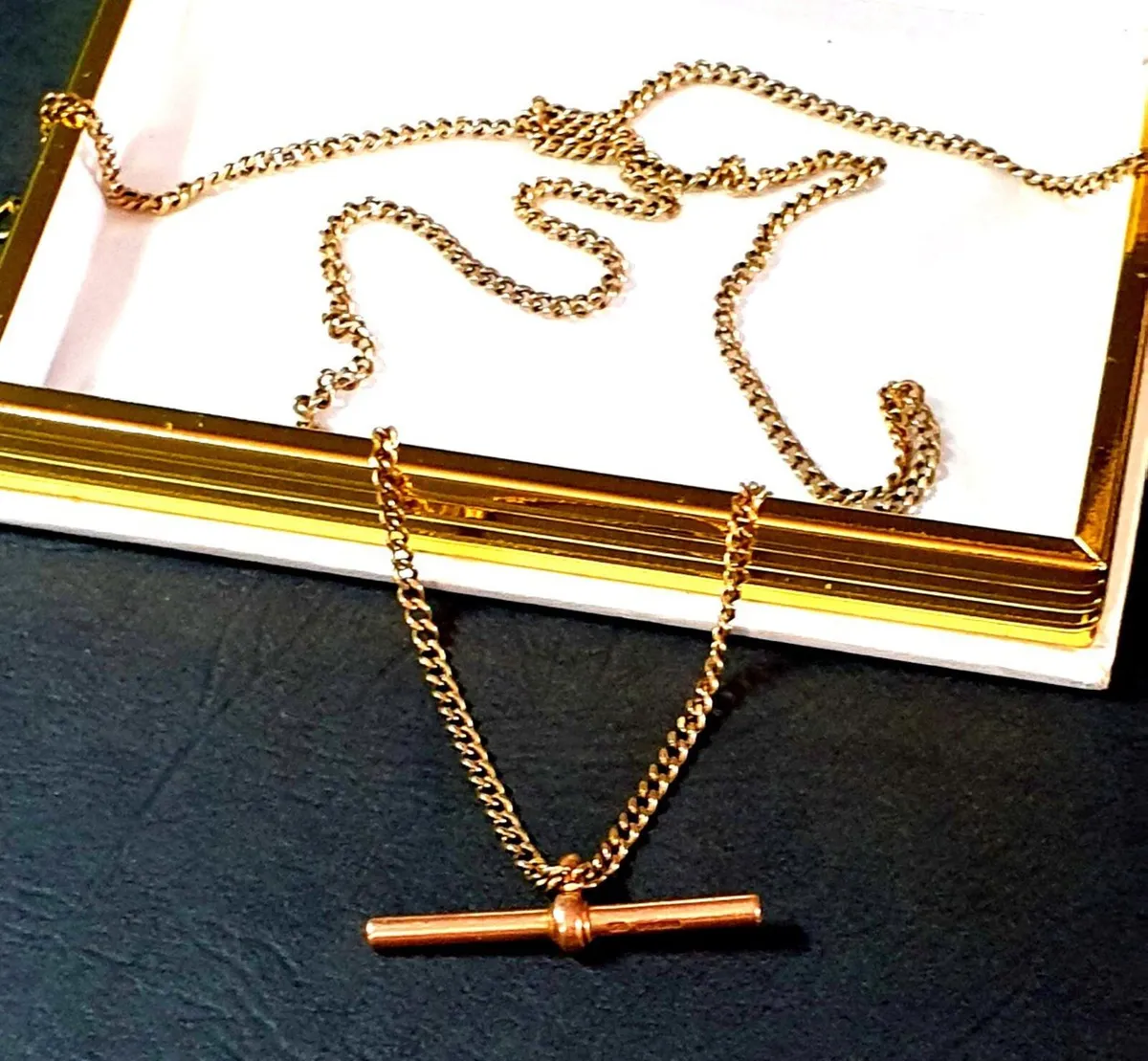 Vintage 9ct Gold Fully Hallmarked 'Albert Chain' - Image 2