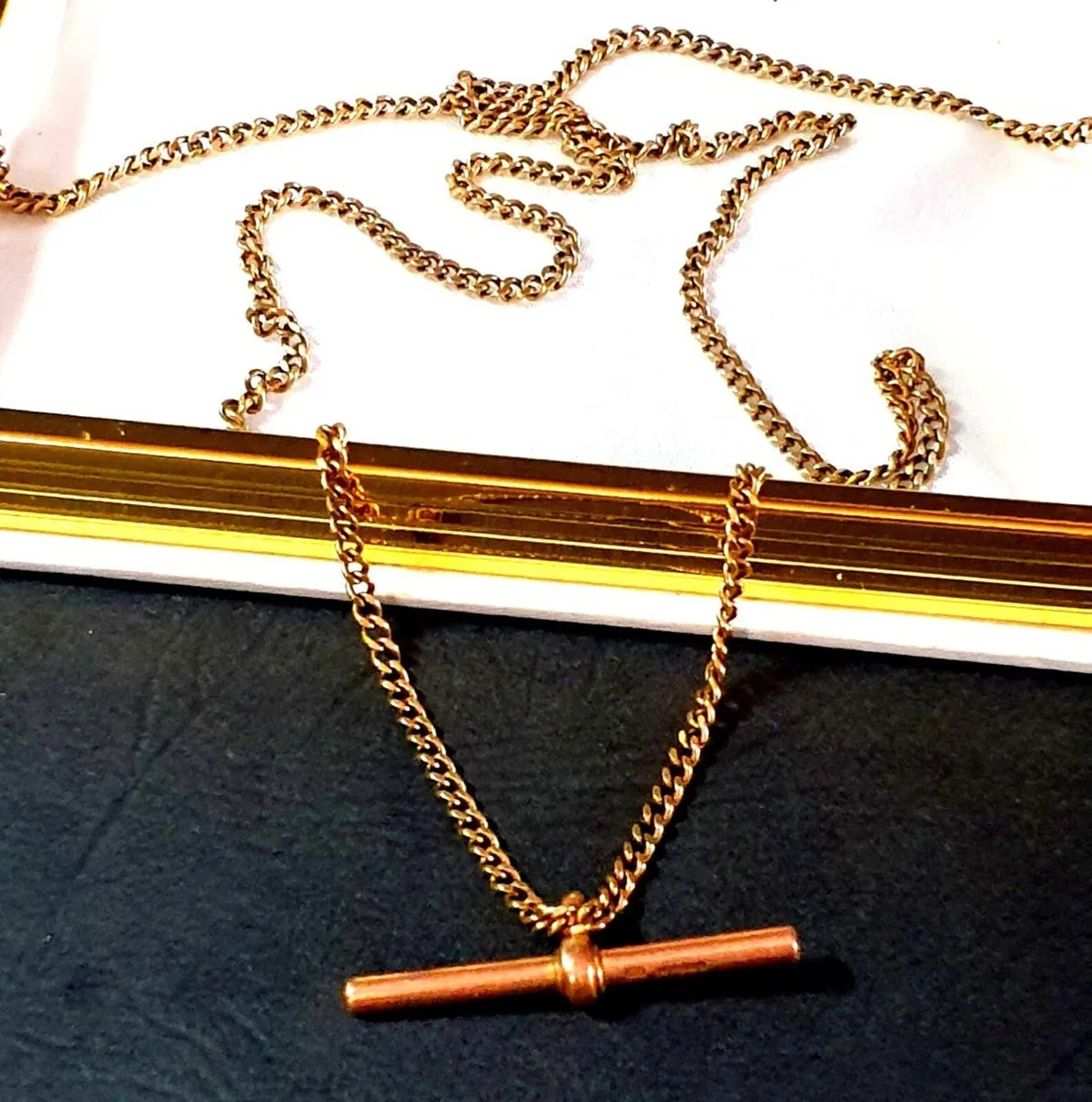 Vintage 9ct Gold Fully Hallmarked 'Albert Chain' - Image 3