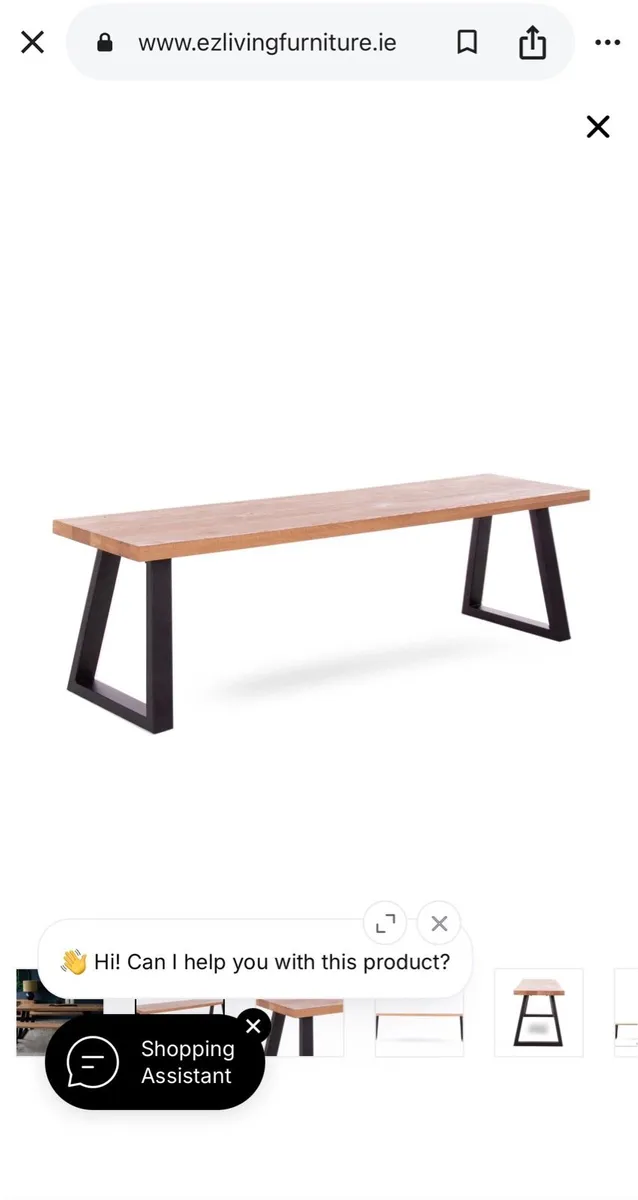 Ez living oak bench - Image 1