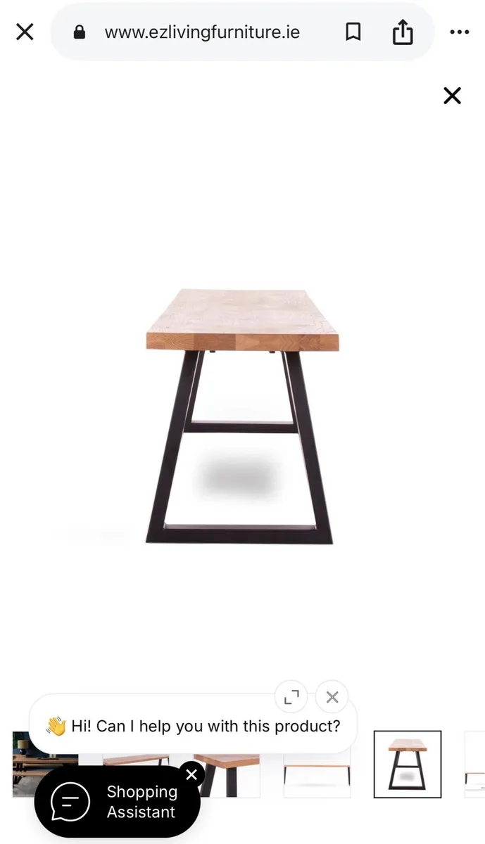 Ez living oak bench - Image 3