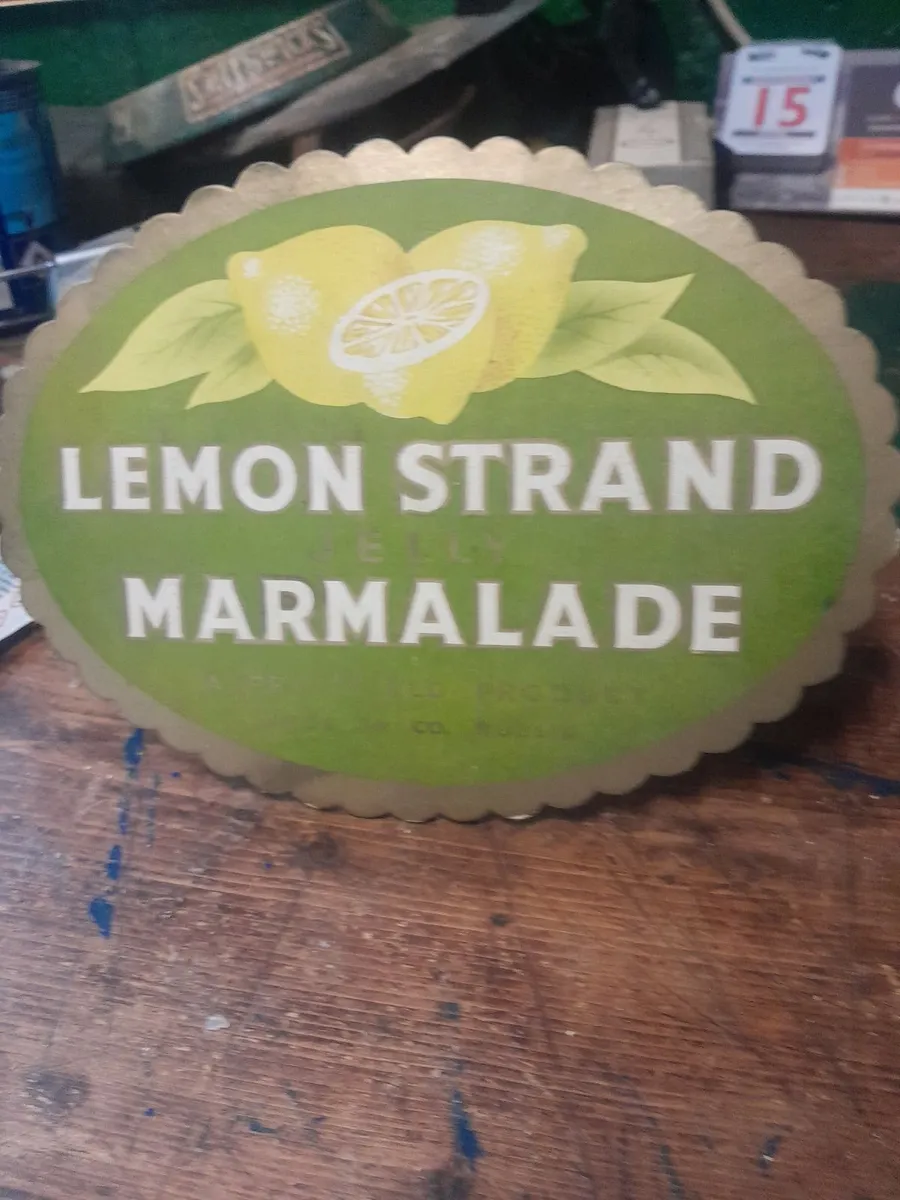 Vintage lemon strand marmalade showcard - Image 1