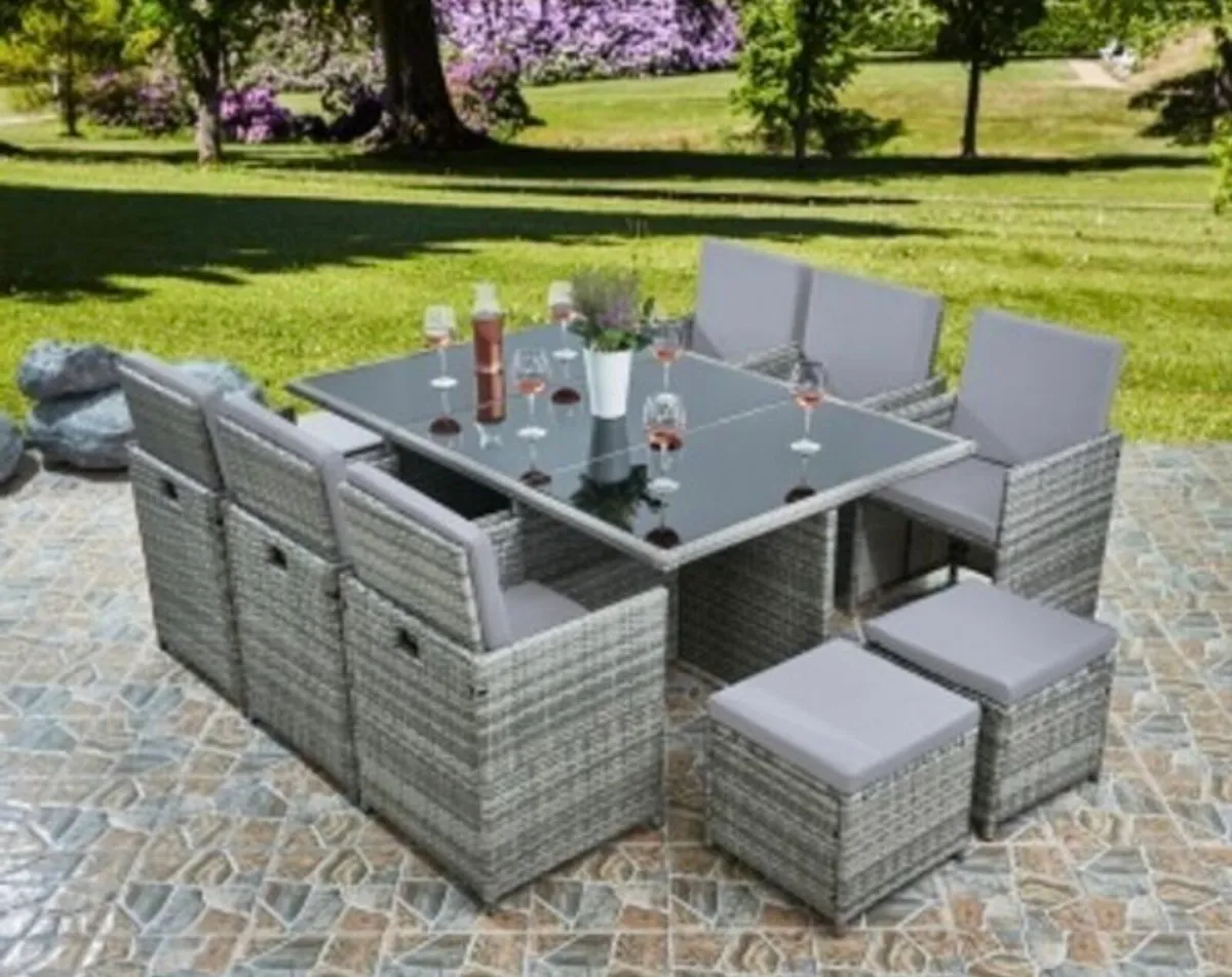 NEW GARDEN CUBE RATTAN FURNITURE - DELIVERY - Image 1
