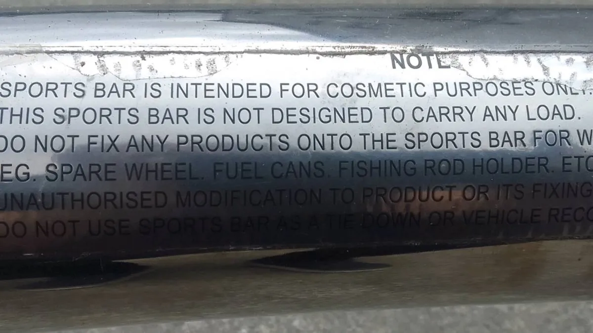 Hilux roll bar - Image 3