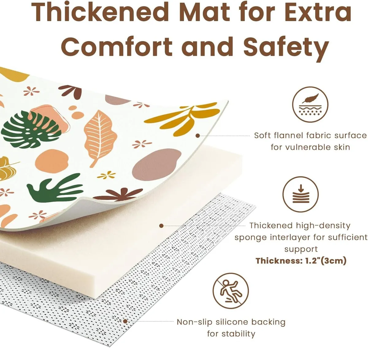 Baby Play Mat for Crawling and 150 x 180cm 3cm - Image 2