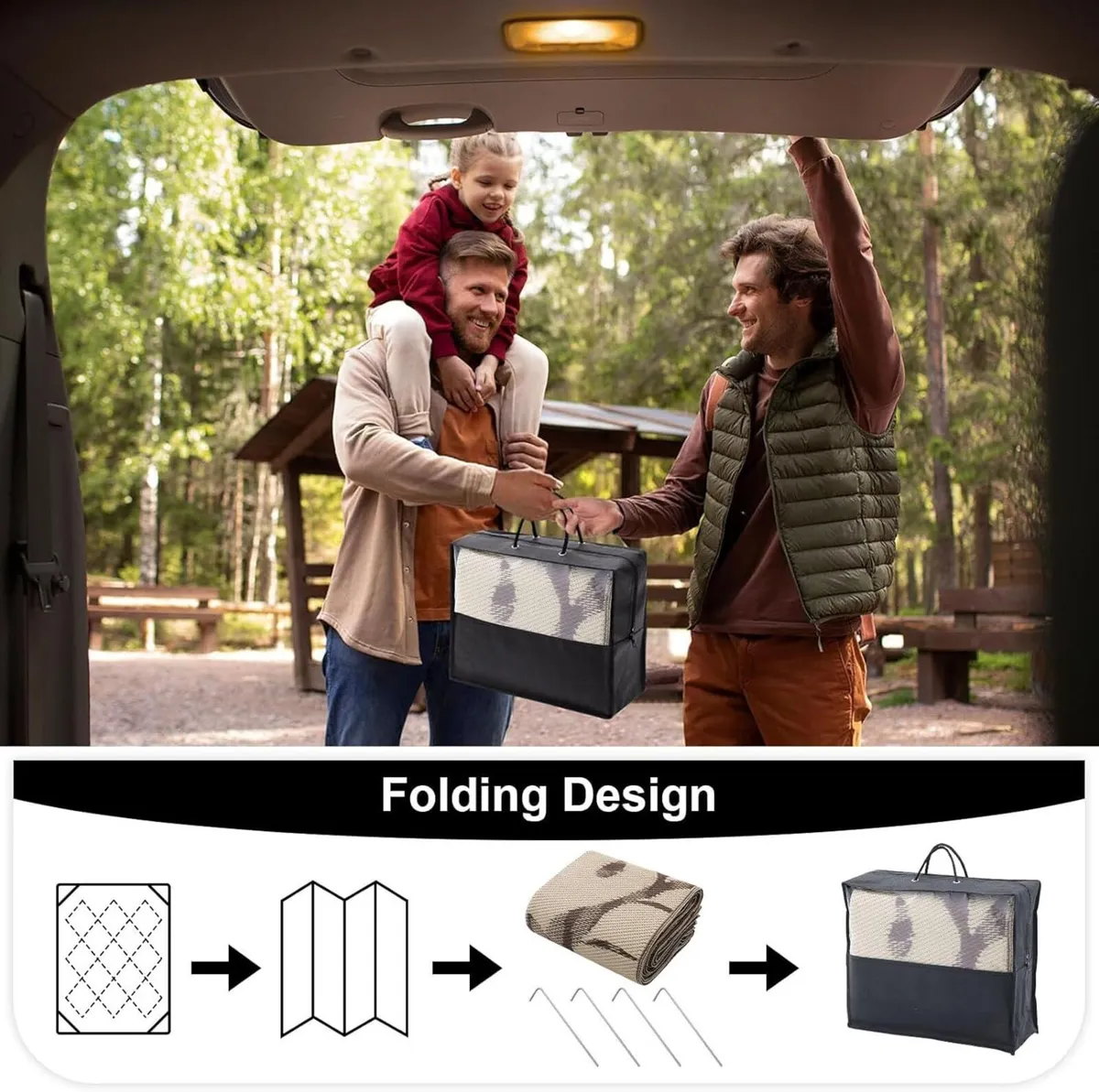 Waterproof Outdoor Rug Anti-slip Reversible - Image 4