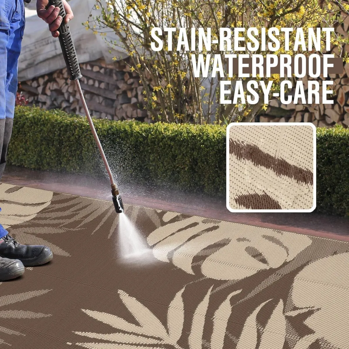 Waterproof Outdoor Rug Anti-slip Reversible - Image 2