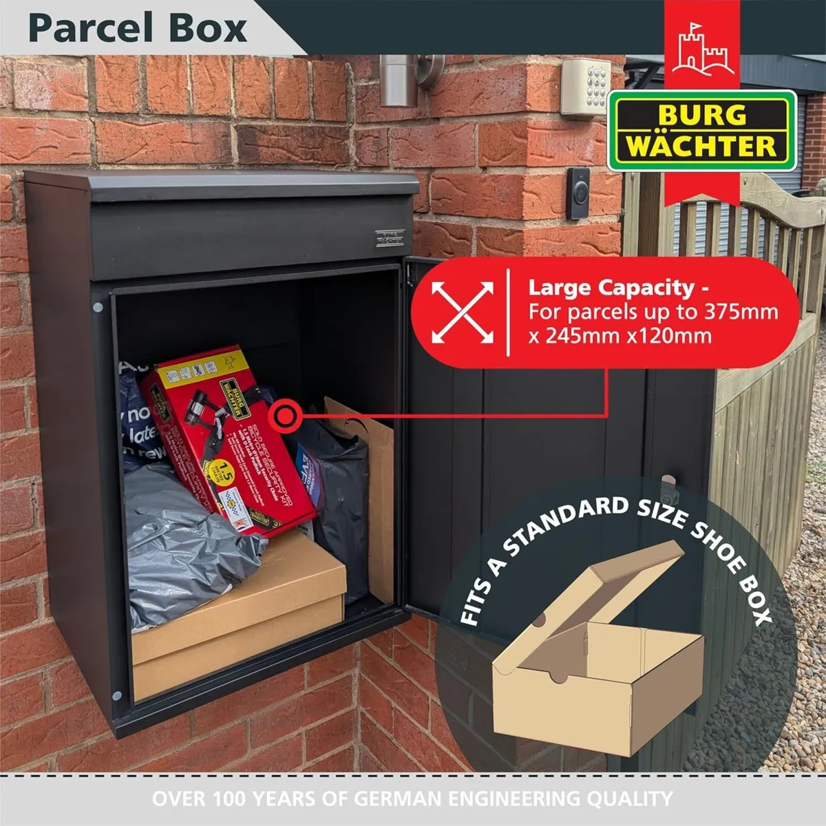 Burg Wachter Outdoor Wall Mounted Large Secure - Image 4