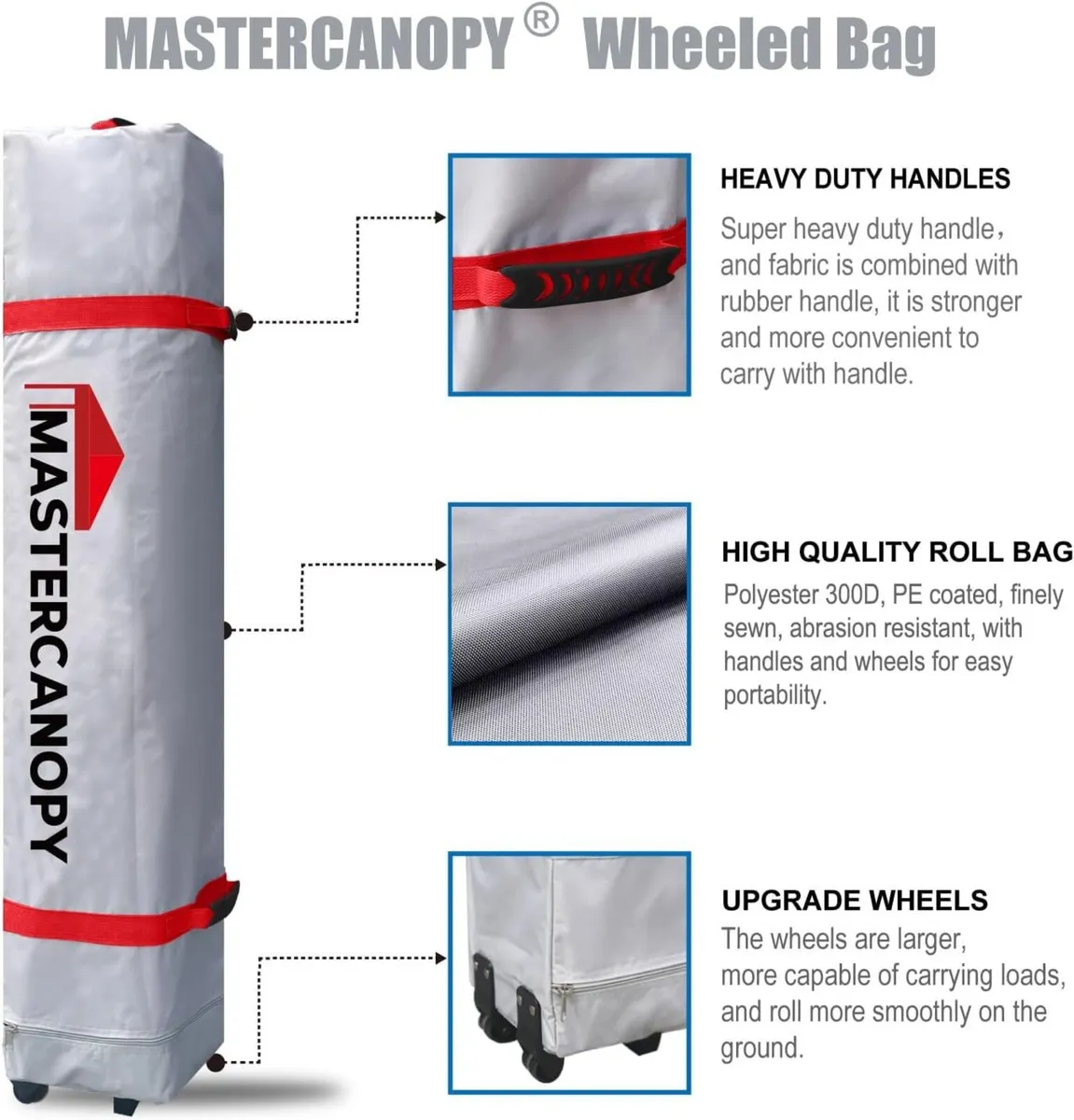 Durable Ez Pop-up Gazebo Tent with Roller Bag - Image 4