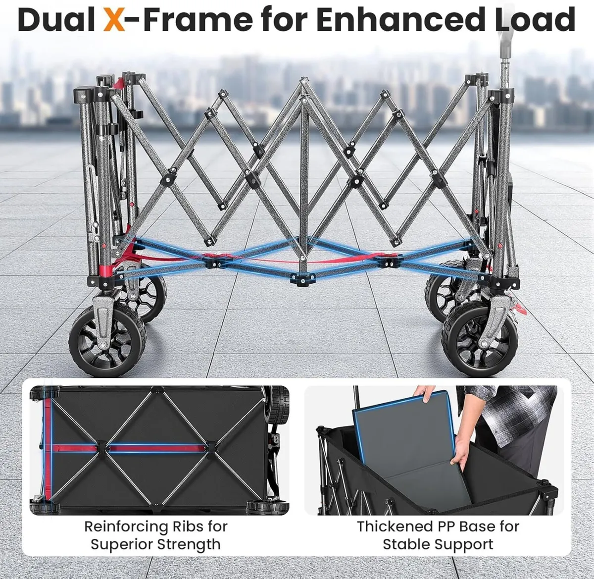 240L Festival Trolley on Wheels Heavy Duty - Image 4