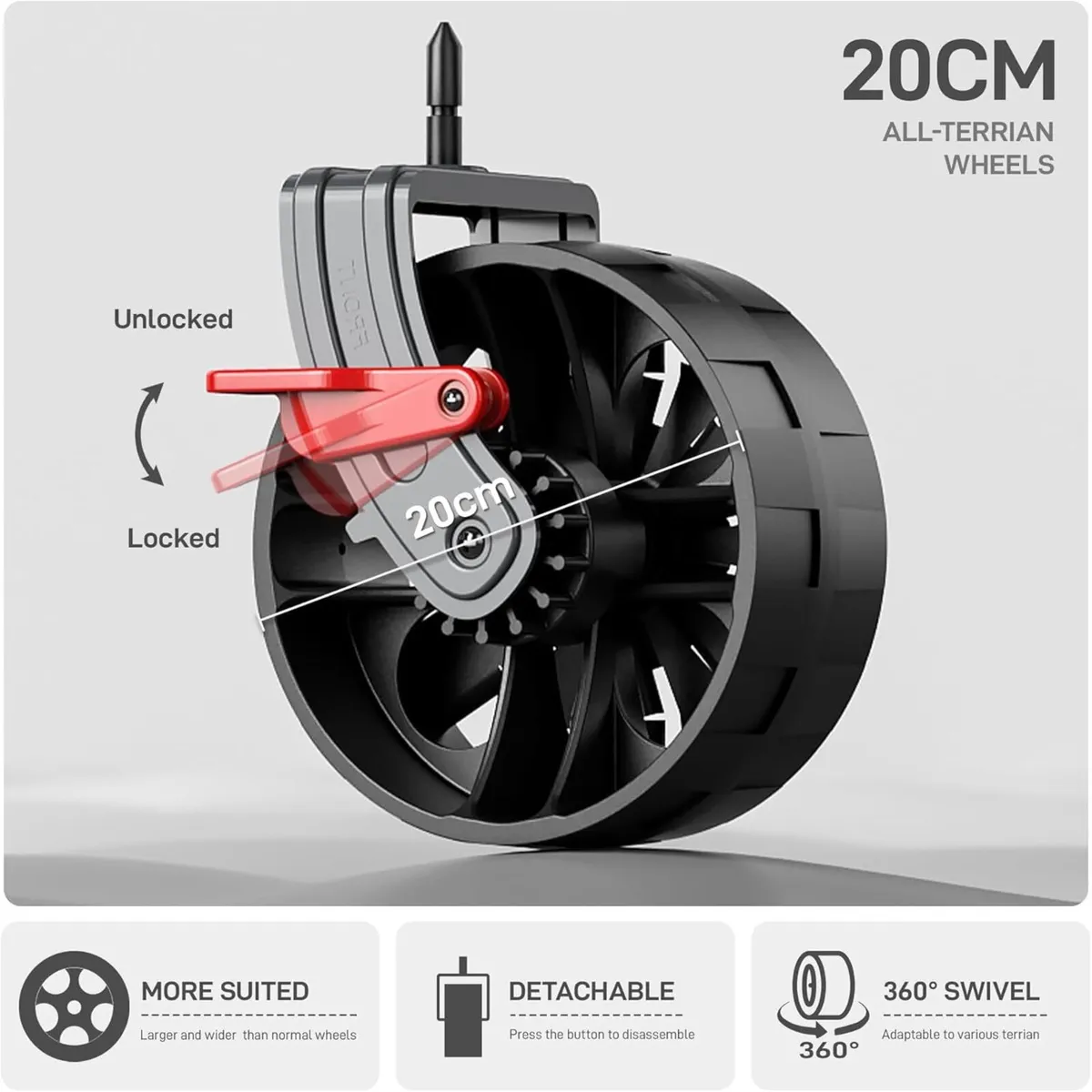 225L Festival Trolley on Wheels with Removable - Image 4