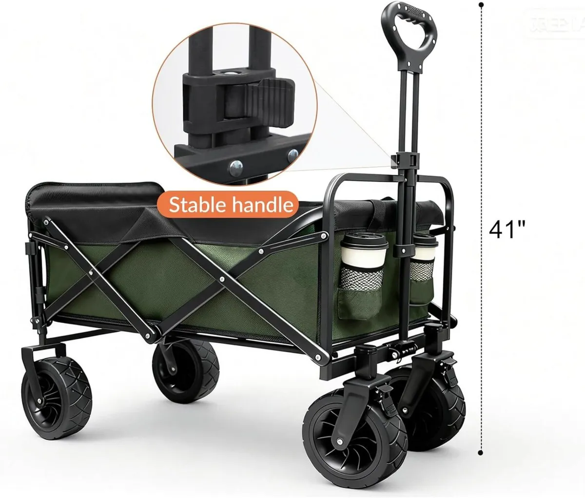 250L 200KG Festival Trolley Camping Beach Wagon - Image 3