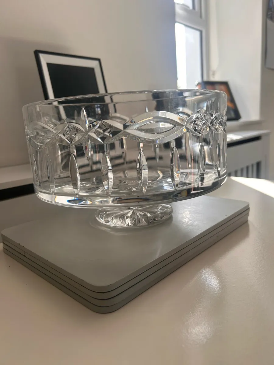 Vintage Waterford Crystal Footed Fruit Bowl Dolmen - Image 1