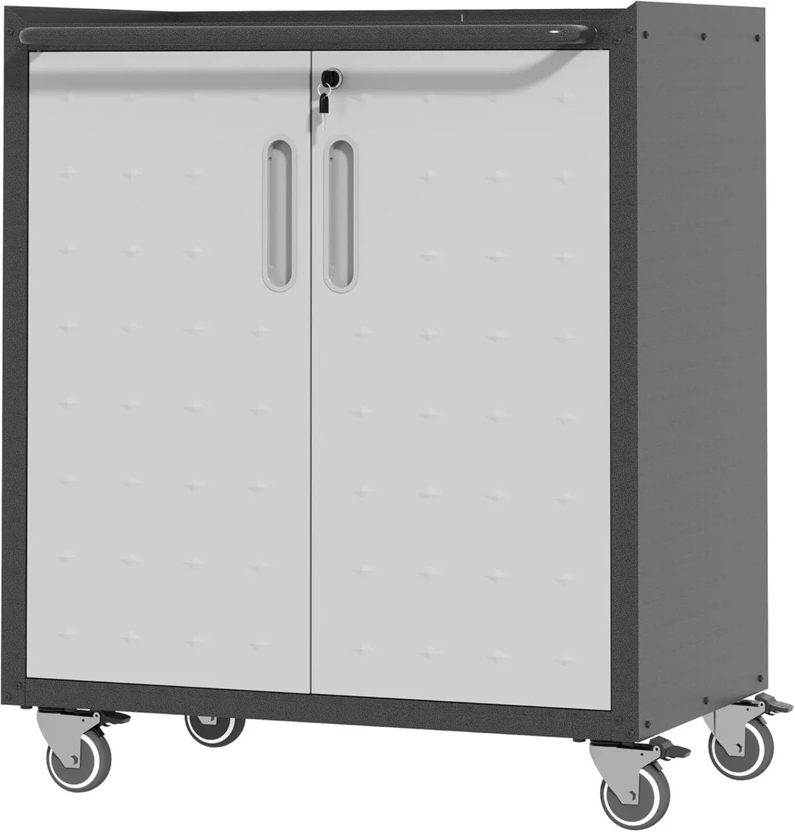 Metal Storage Cabinet with Wheels Rolling Tool - Image 1