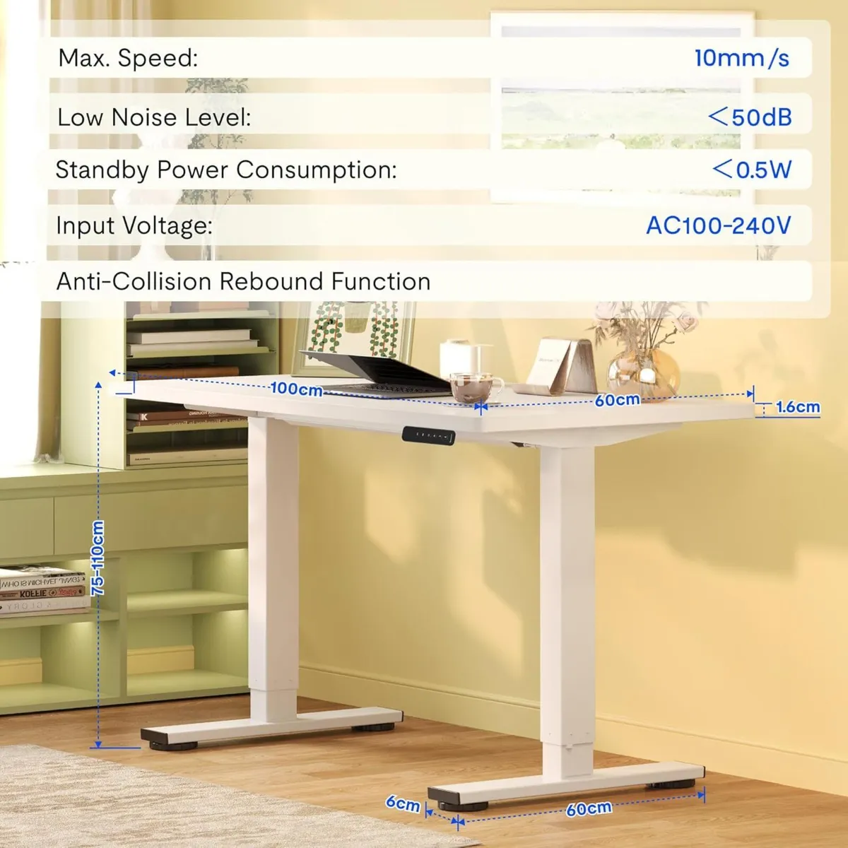 ONE PIECE Electric Standing Desk Height Adjustable - Image 3