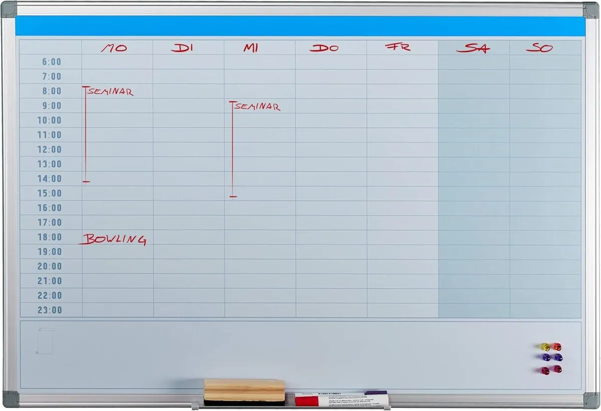 Magnetic Whiteboard Daily Planner for Walls - Image 1