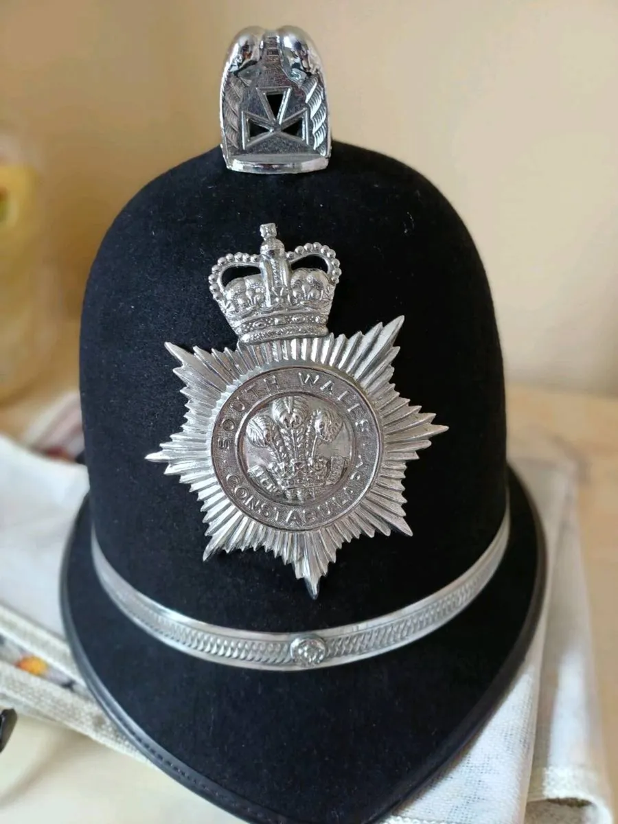 Vintage South Wales Police Helmet - Image 1